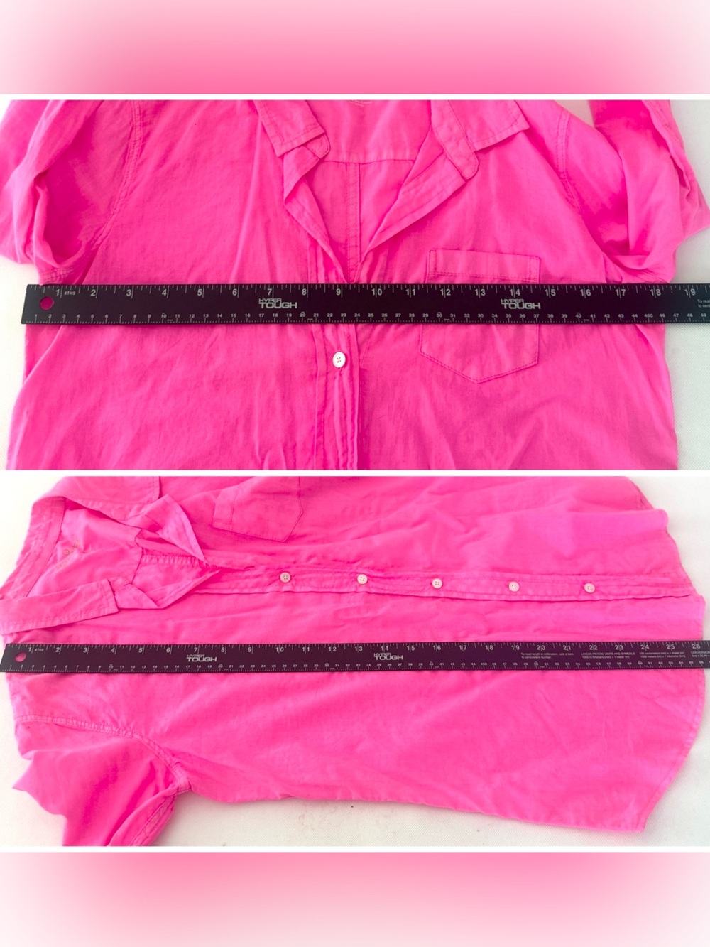 Lilly Pulitzer Shirt Cotton Small Anna Maria Pink Palm Beach Button Up Preppy - Picture 8 of 10